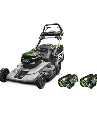 21″56V Lithium- Ion Cordless Self- Propelled Lawn Mower, 2×4.0Ah Batteries Rapid Charger