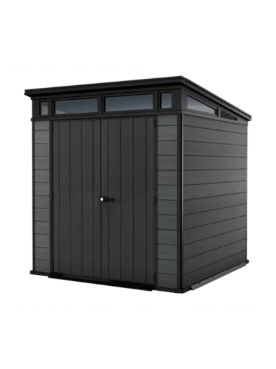 Keter 7x 7 Cortina Heavy Duty Plastic Pent Shed – Dark Grey