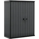 Keter 4×2 Cortina Alto Heavy Duty Vertical Plastic Garden Shed with Shelves