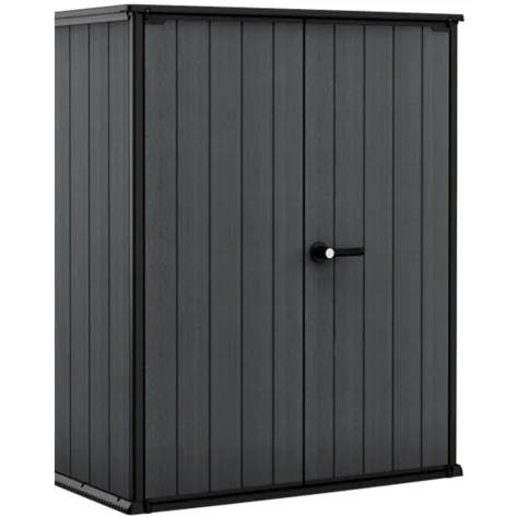 Keter 4×2 Cortina Alto Heavy Duty Vertical Plastic Garden Shed with Shelves