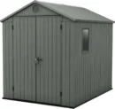 Keter 6×8 Darwin Heavy Duty Plastic Garden Shed – Green